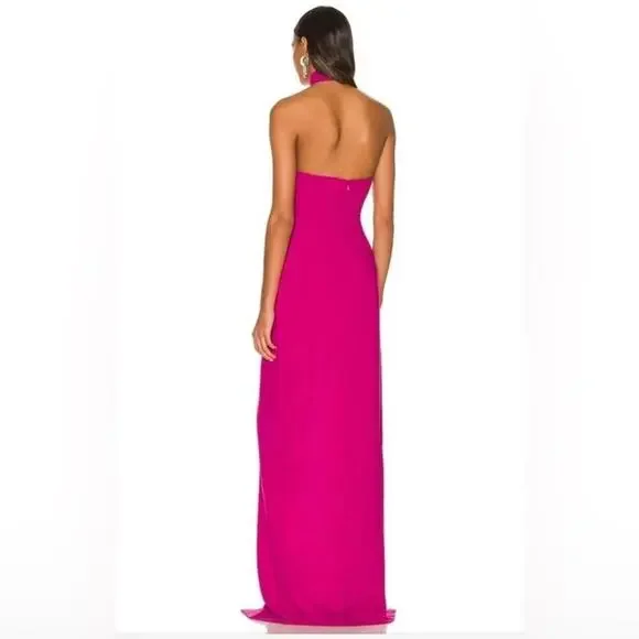 Amanda Uprichard Magenta Queen Maxi Gown - Picture 2 of 5